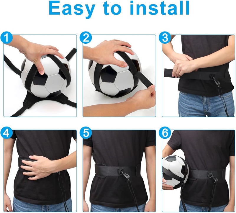 Coolrunner Solo Soccer Kick Trainer, Kick Hands Free Solo Soccer Trainer for Adult Kids, Football/Volleyball/Rugby Trainer Perfect for Football Skill Improvement, Fits Ball Size 3, 4, and 5 ﻿ - Image 5